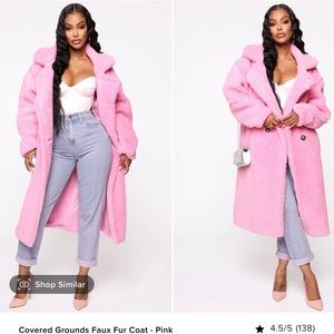 SOLD OUT!!!Covered grounds faux fur coat
